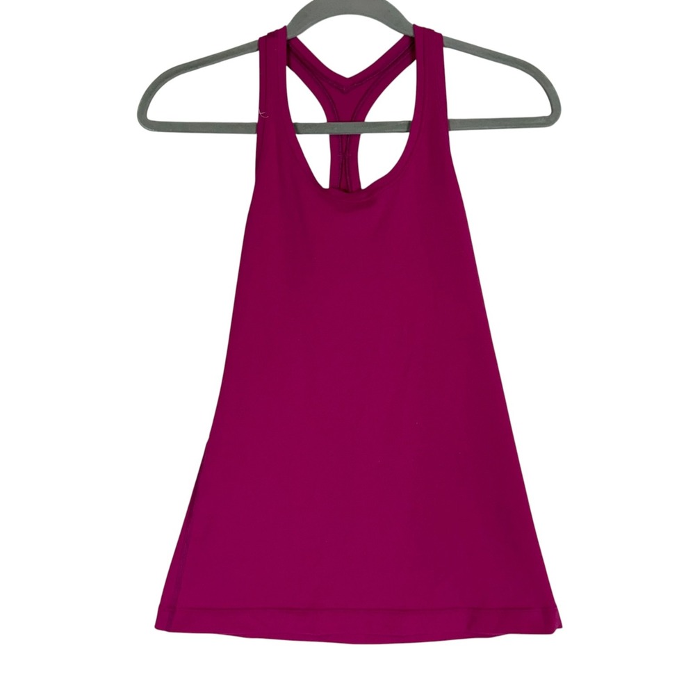 Lululemon Tank Top Womens Small Pink Racerback Lightweight Stretch Athletic Gym